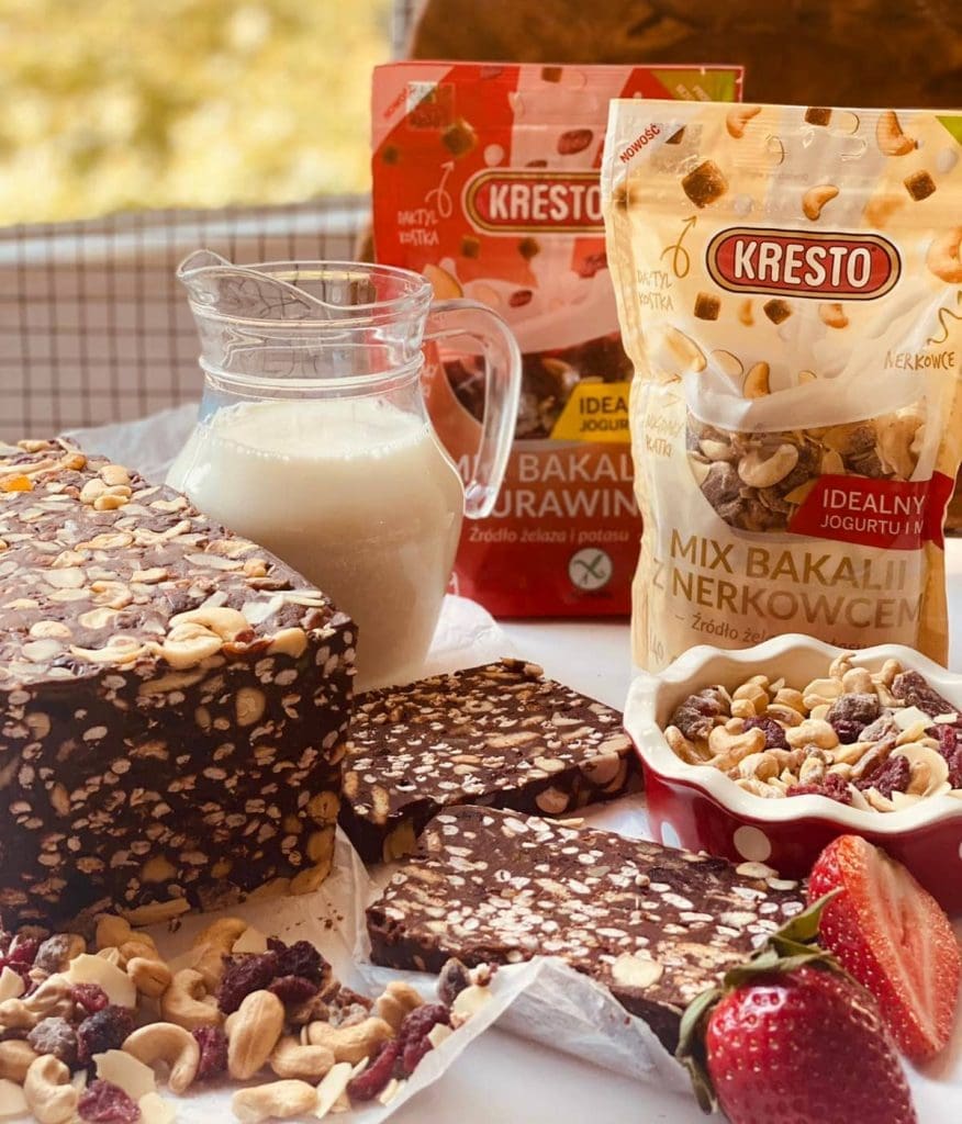 Blok czekoladowy z dodatkiem MIX BAKALII KRESTO